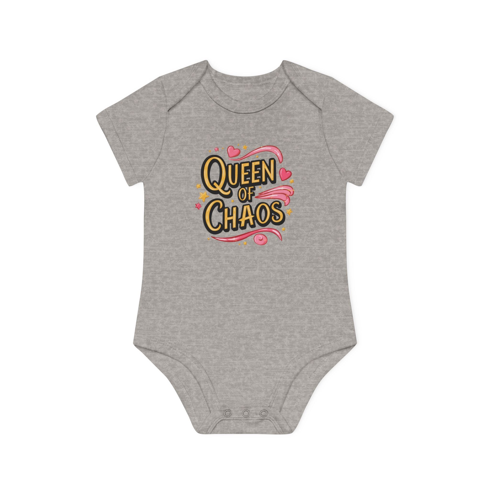 "Queen of chaos" Baby Organic Short Sleeve Bodysuit