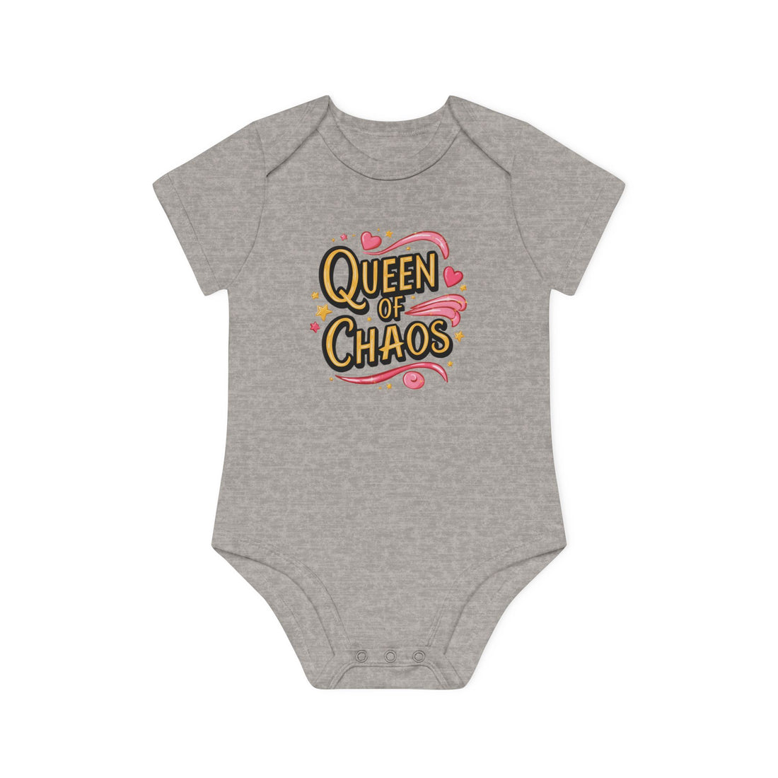 "Queen of chaos" Baby Organic Short Sleeve Bodysuit