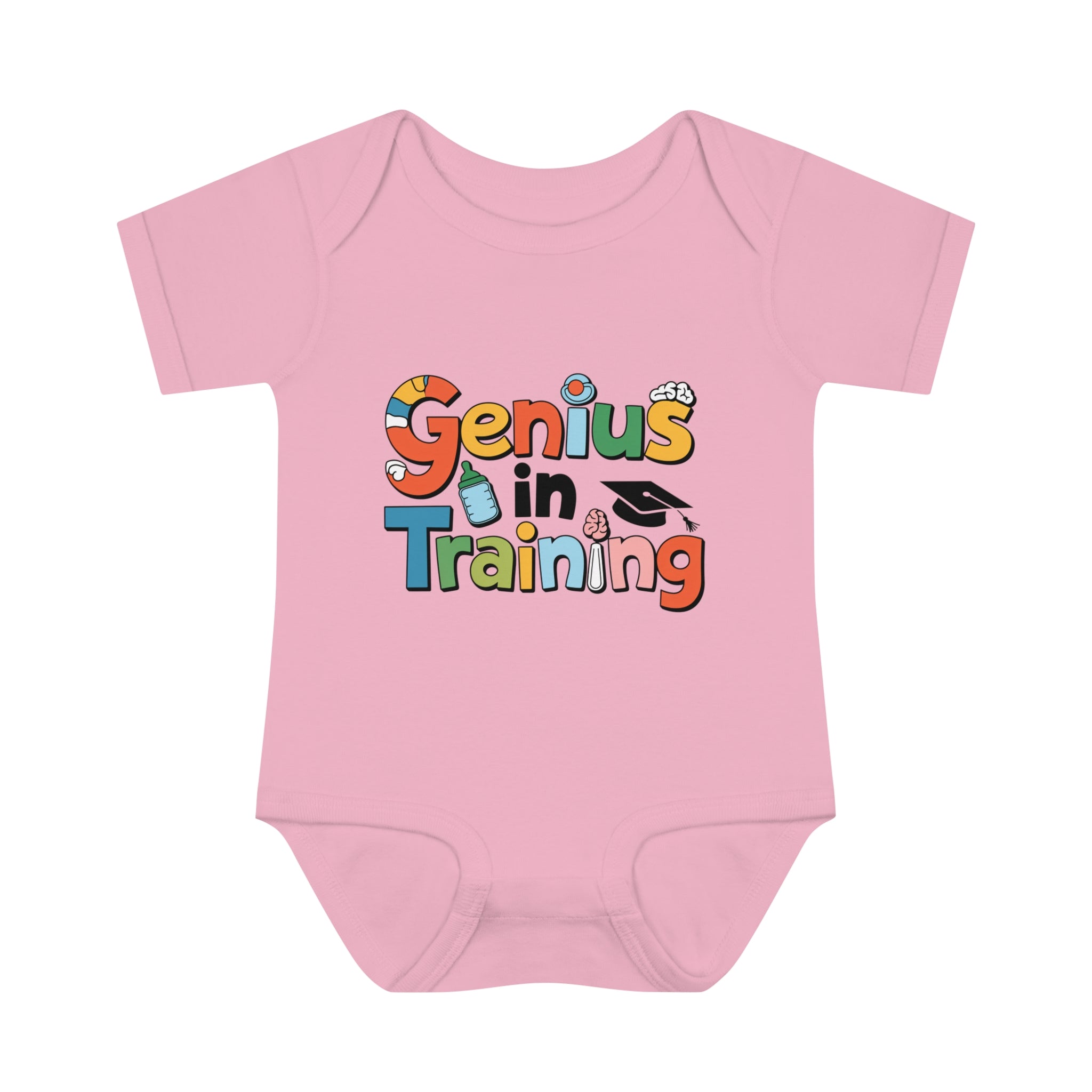 "Genius in training" Infant Baby Rib Bodysuit