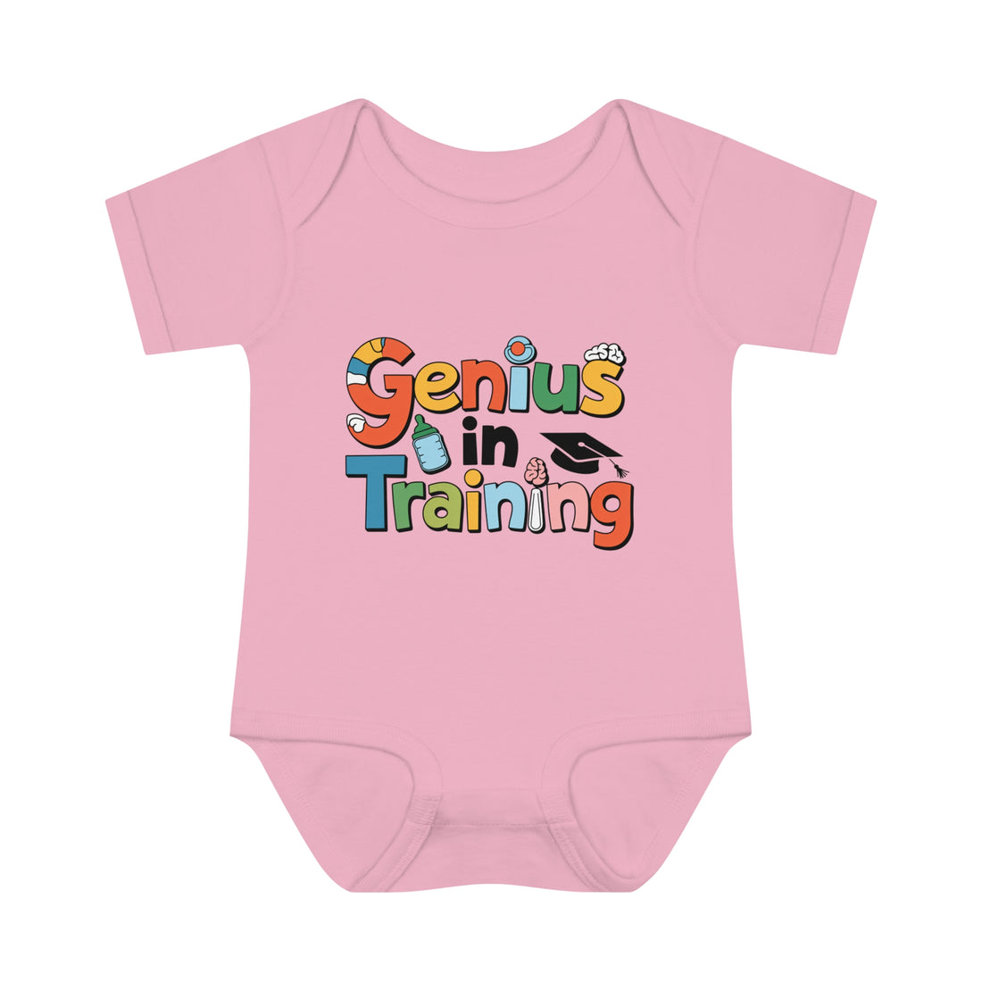 "Genius in training" Infant Baby Rib Bodysuit