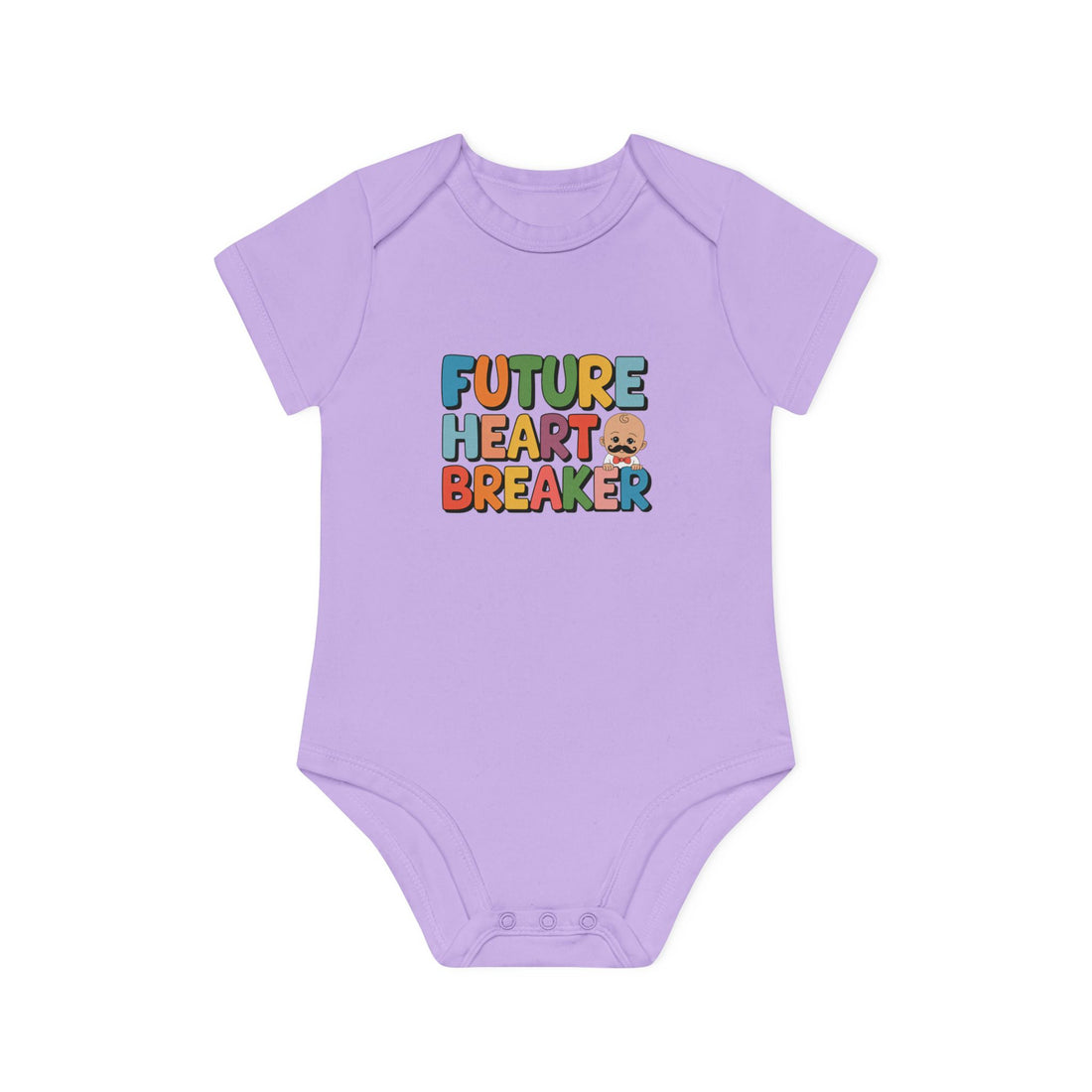 "Future heartbreaker" Baby Organic Short Sleeve Bodysuit