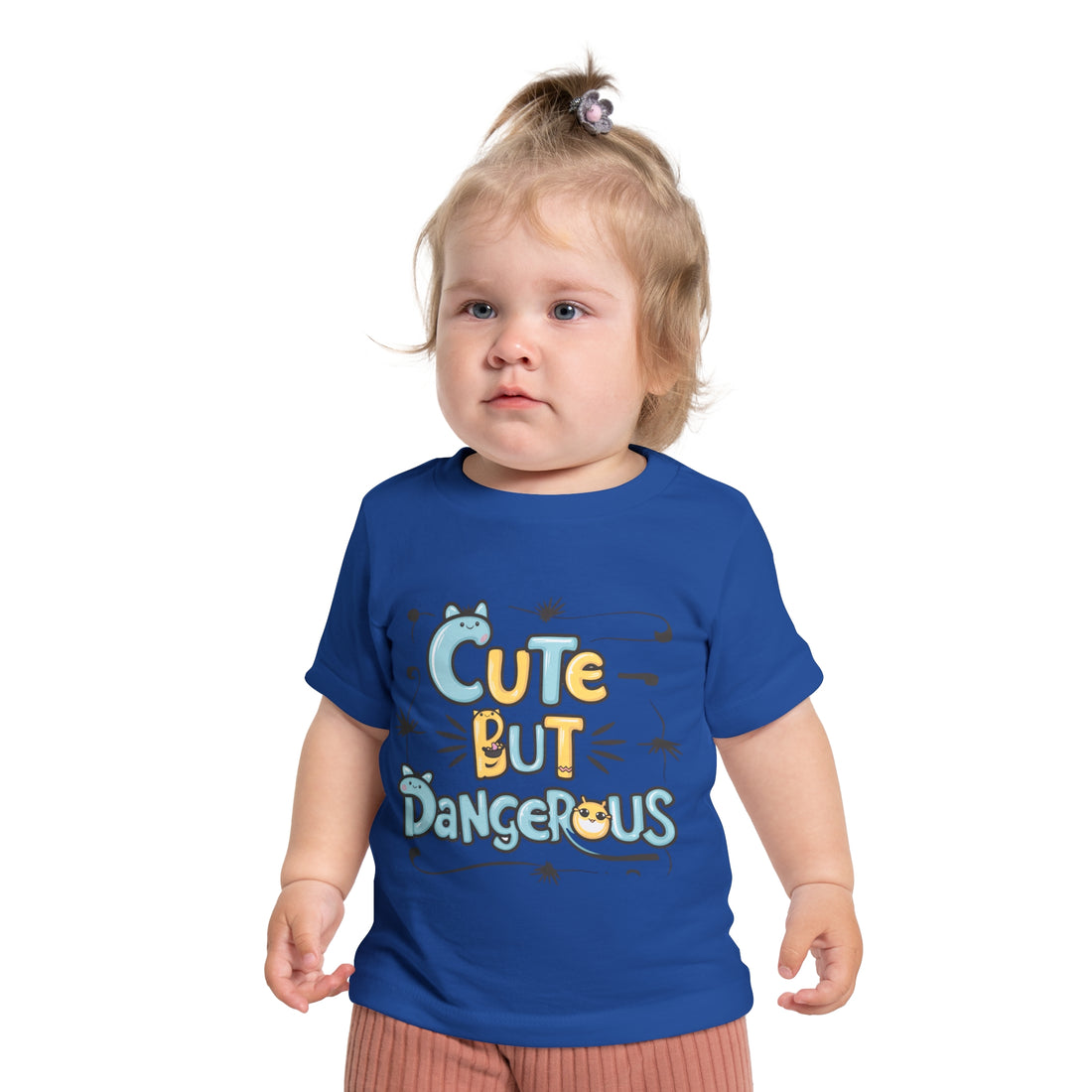 "Cute but dangerous" Baby Short Sleeve T-Shirt