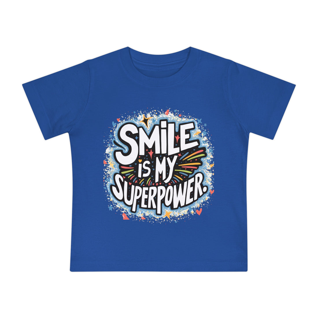 "Smile is my superpower" Baby Short Sleeve T-Shirt