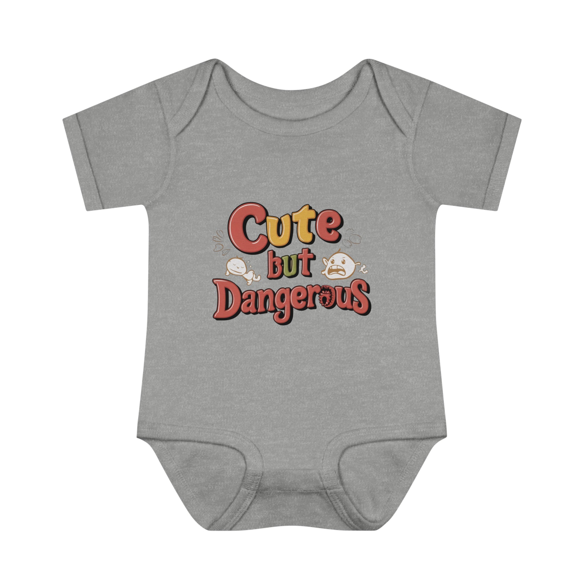 "Cute but dangerous" Infant Baby Rib Bodysuit