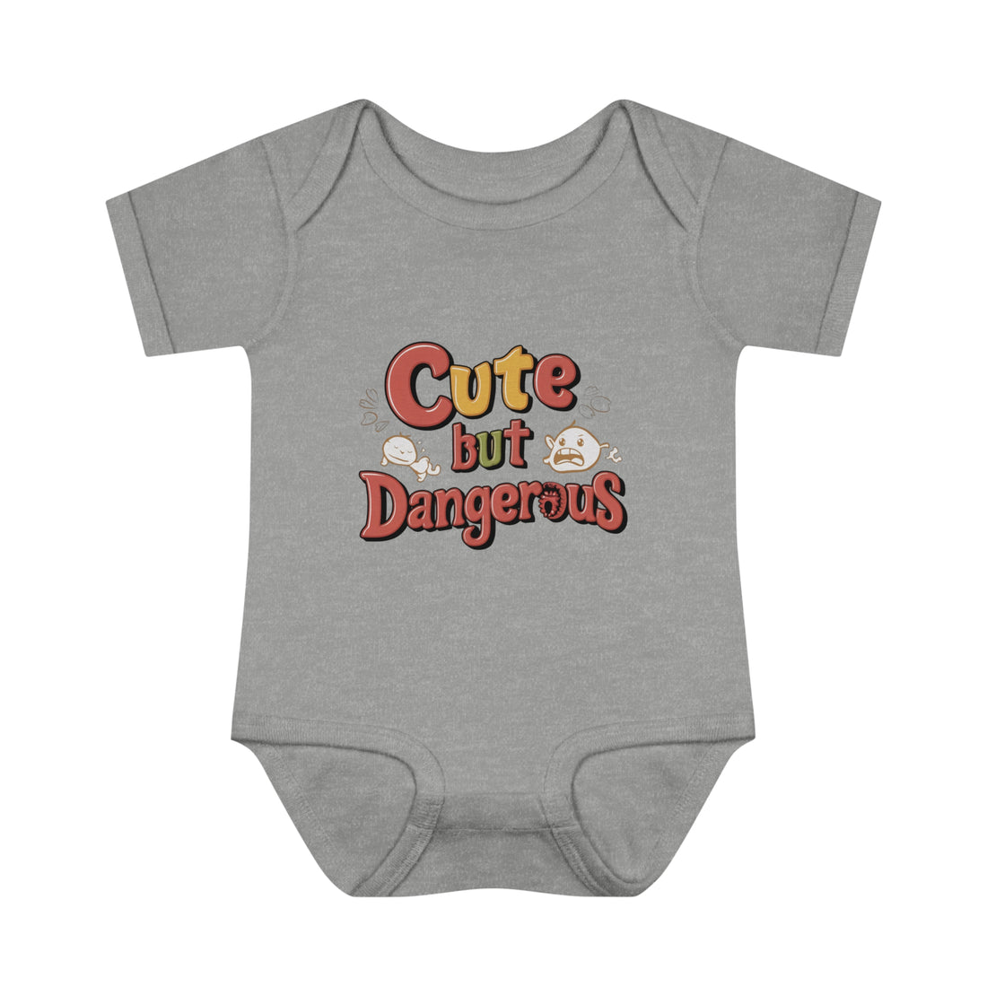 "Cute but dangerous" Infant Baby Rib Bodysuit