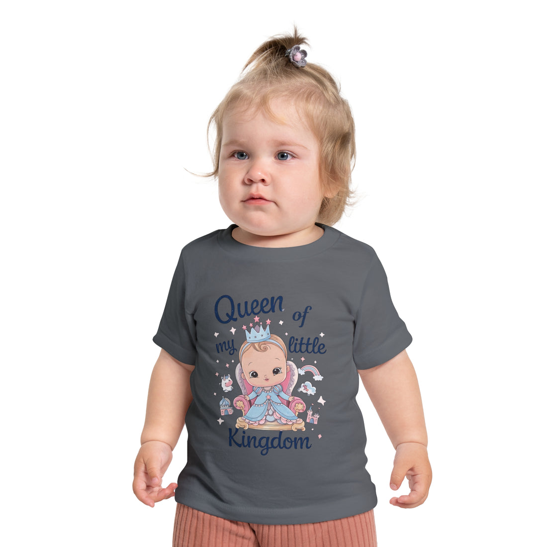 "Queen of my little kingdom" Baby Short Sleeve T-Shirt