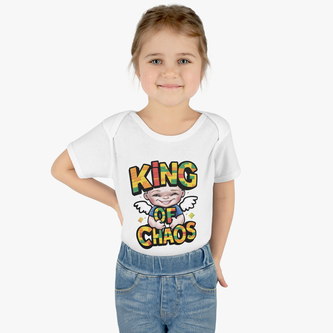 "King of chaos" Infant Baby Rib Bodysuit