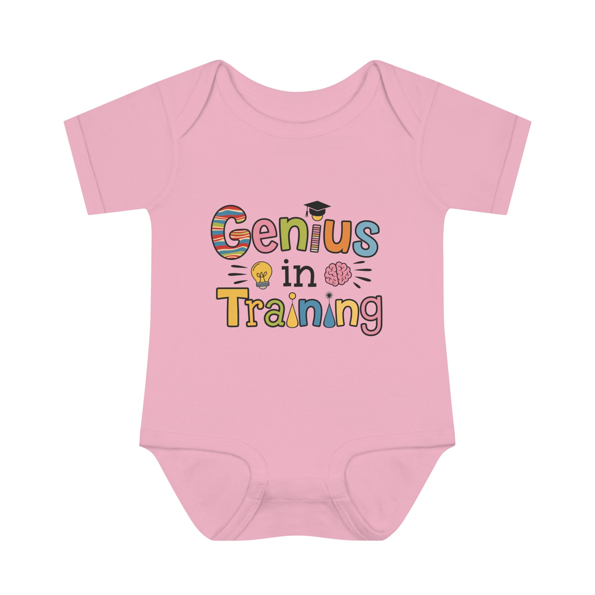 "Genius in training" Infant Baby Rib Bodysuit