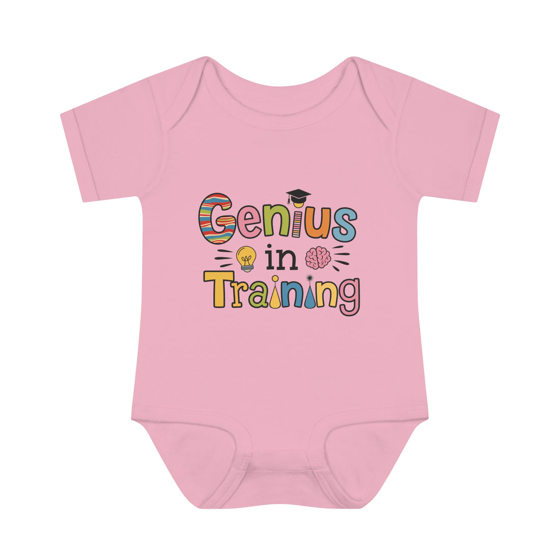 "Genius in training" Infant Baby Rib Bodysuit