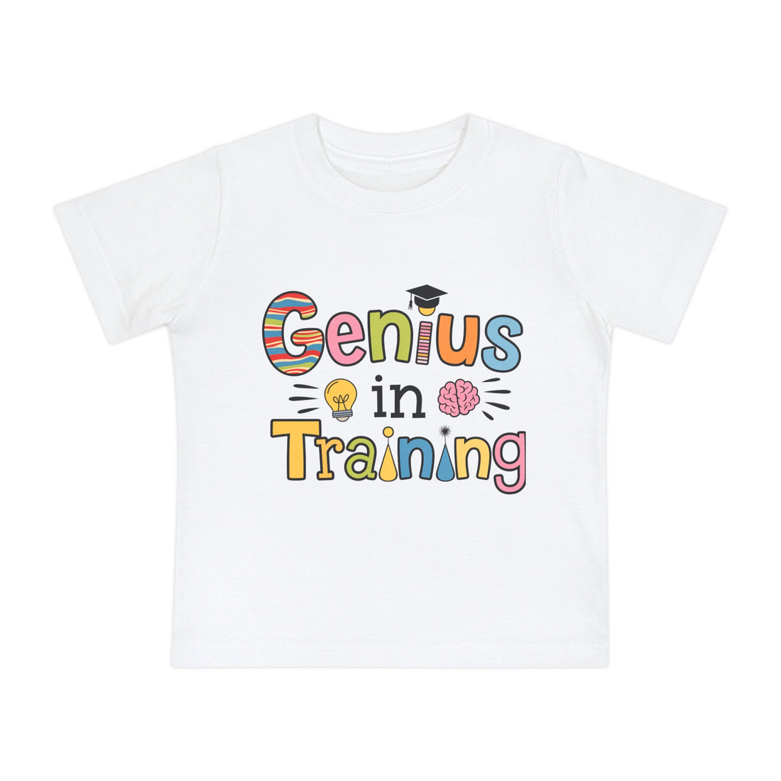 "Genius in training" Baby Short Sleeve T-Shirt