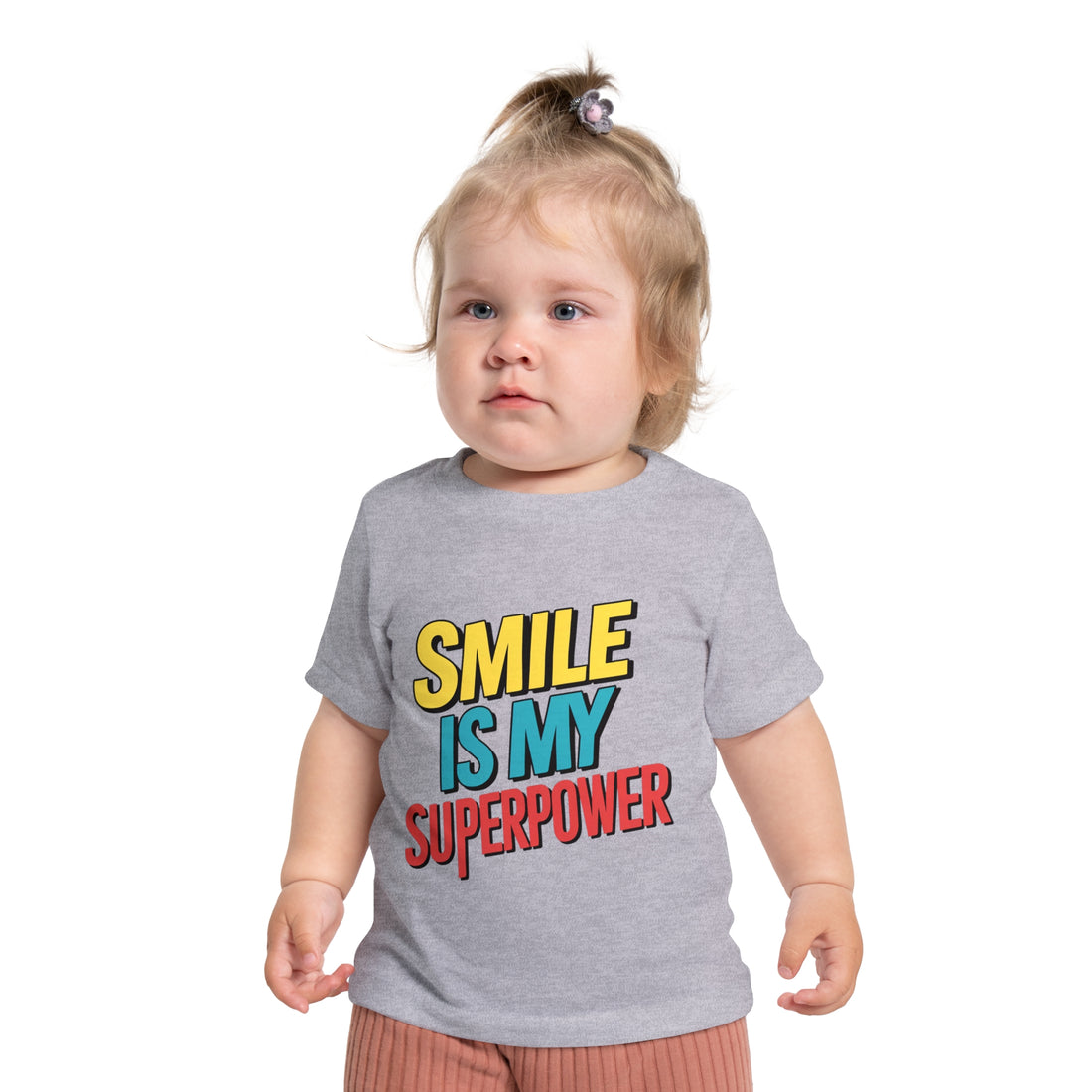 "Smile is my superpower" Baby Short Sleeve T-Shirt