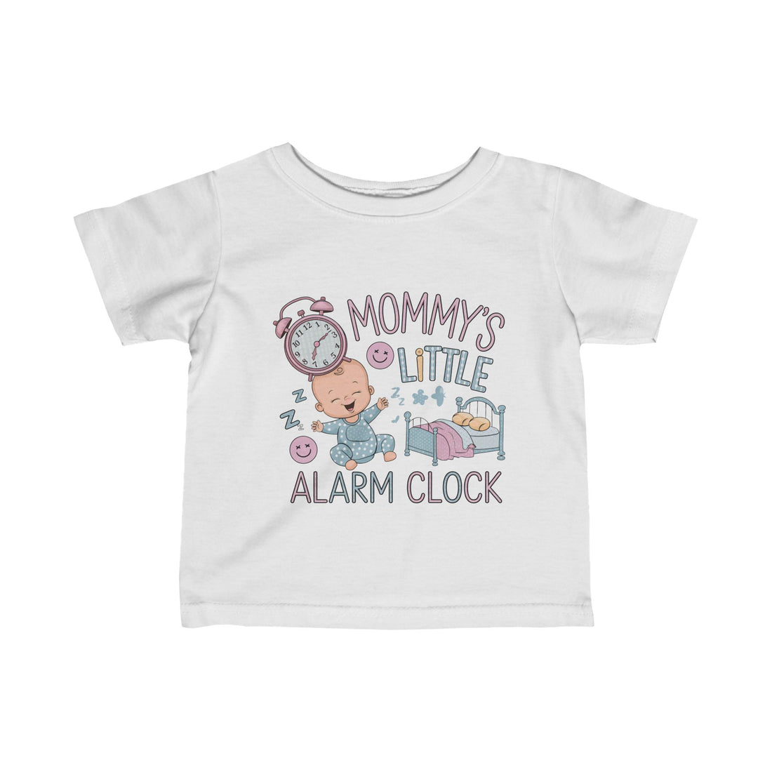 "Mommy's little alarm clock" Infant Fine Jersey Tee