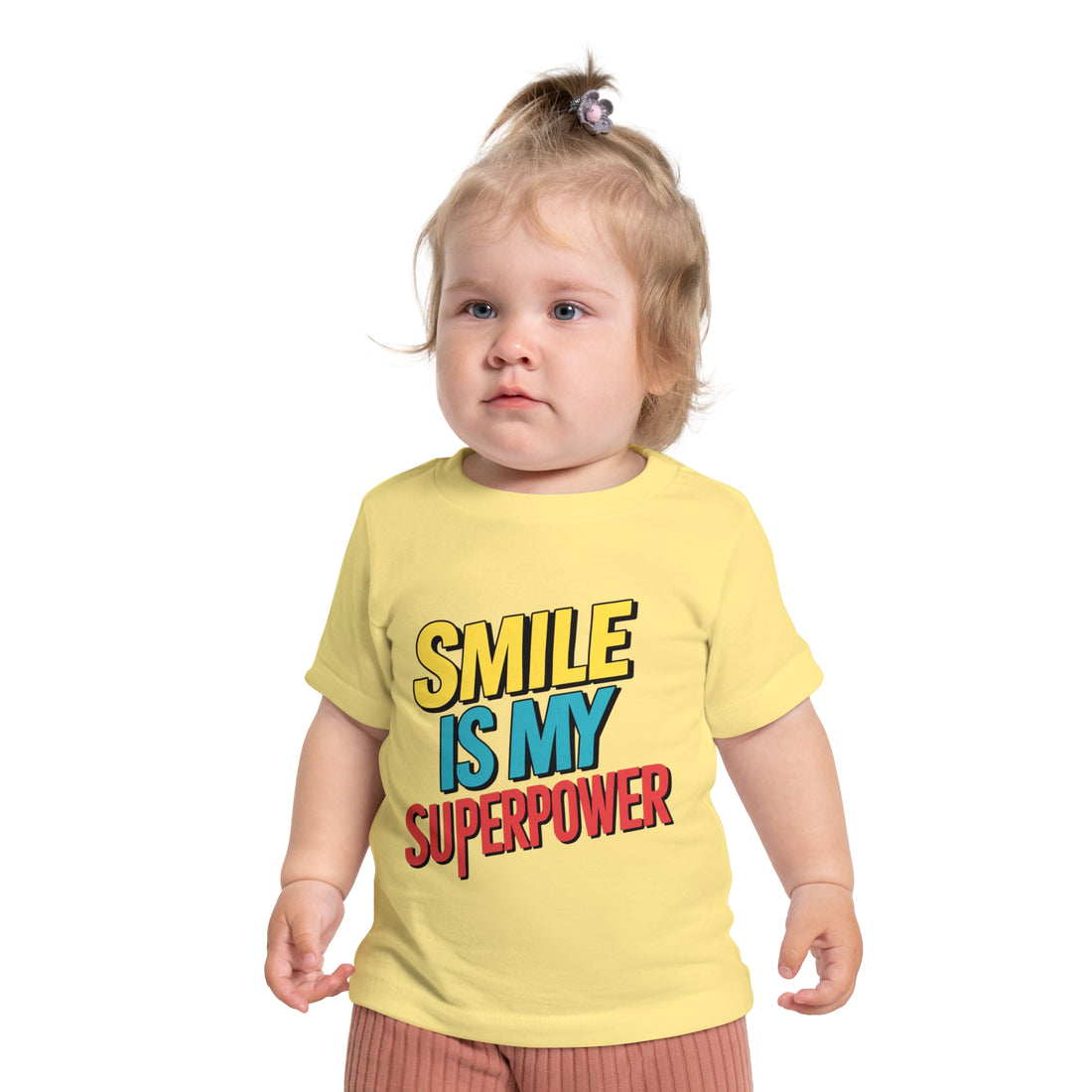 "Smile is my superpower" Baby Short Sleeve T-Shirt