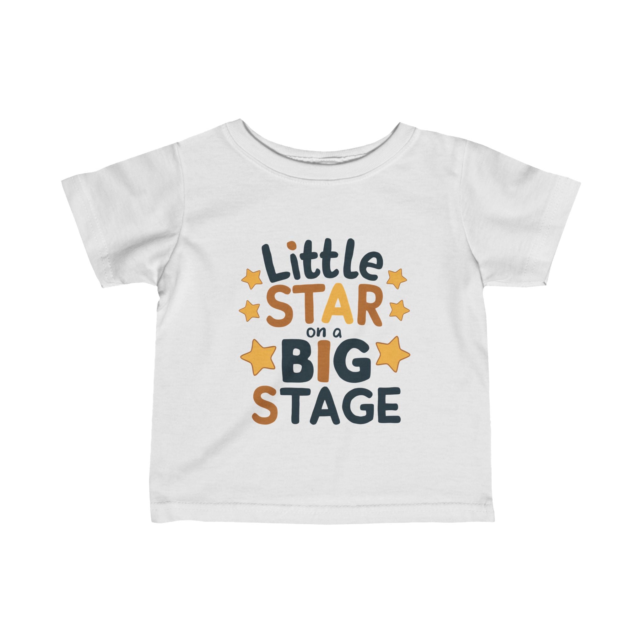 "Little star on a big stage" Infant Fine Jersey Tee