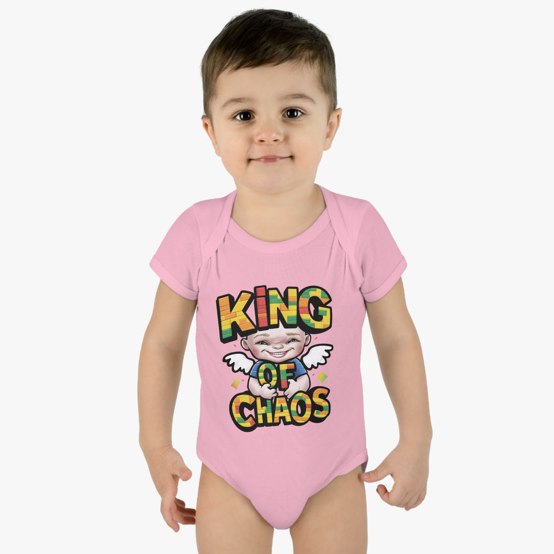 "King of chaos" Infant Baby Rib Bodysuit