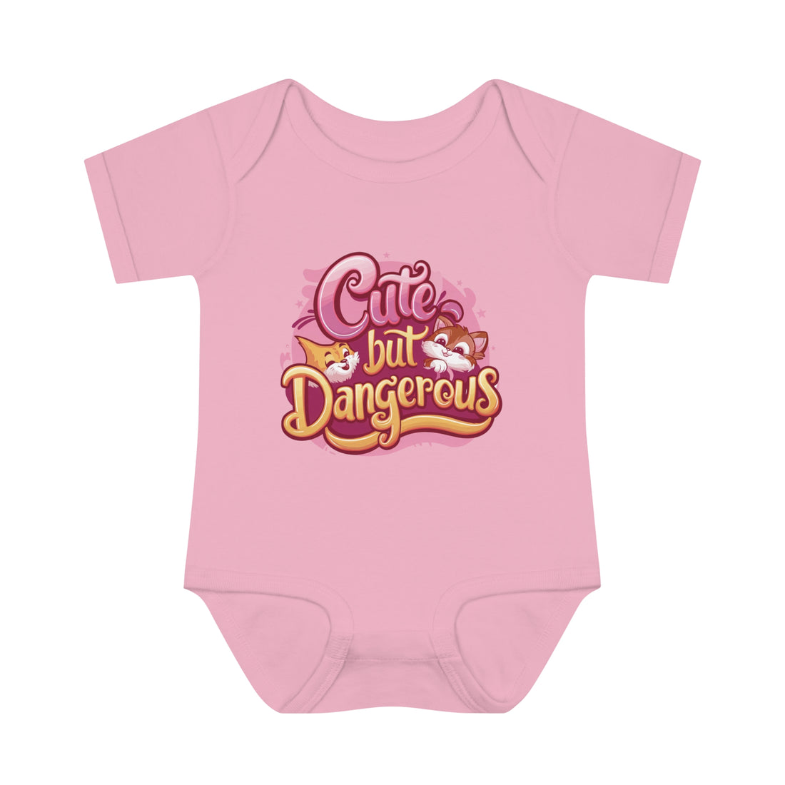 "Cute but dangerous" Infant Baby Rib Bodysuit