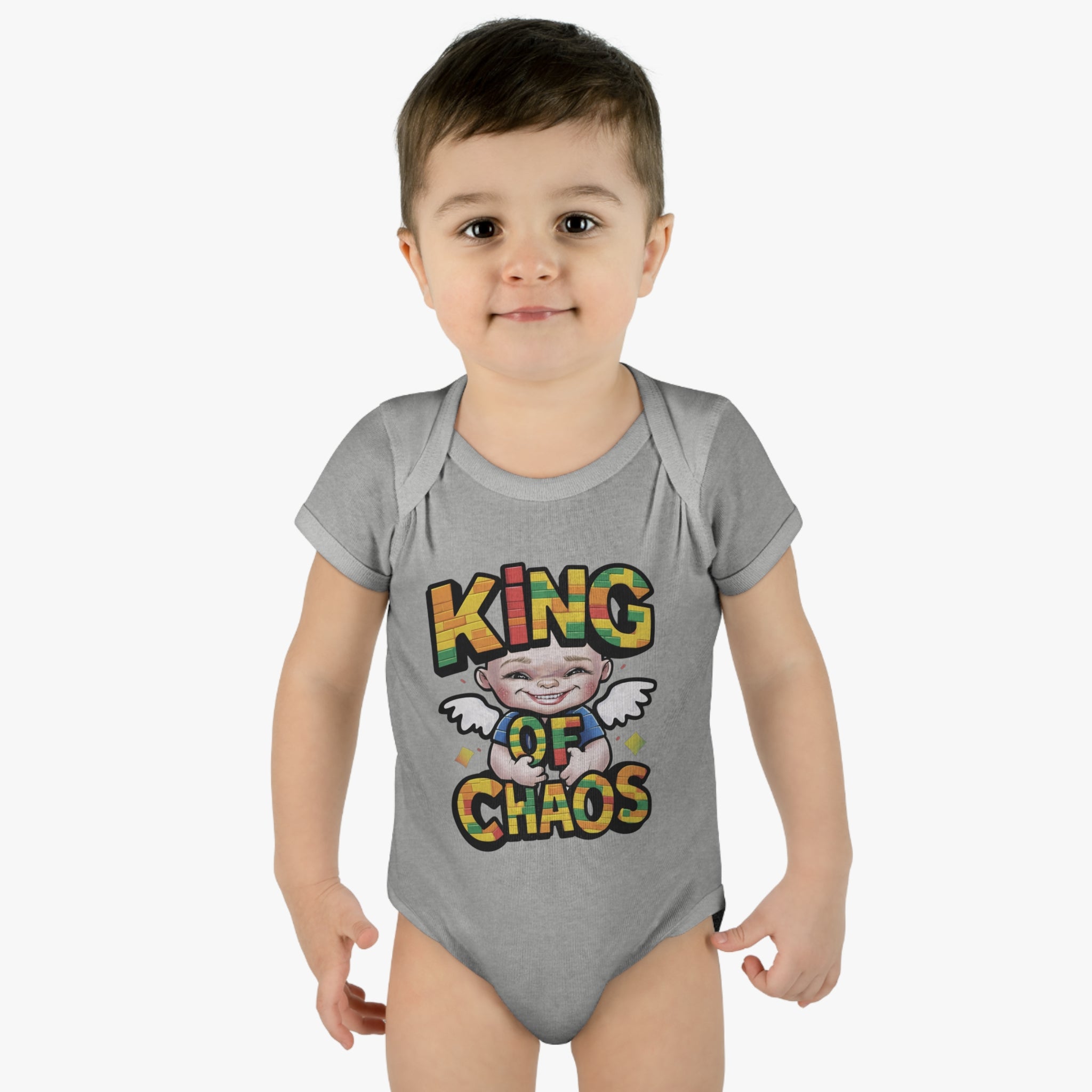 "King of chaos" Infant Baby Rib Bodysuit
