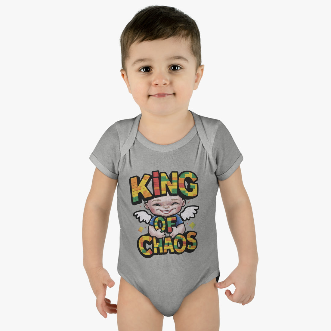 "King of chaos" Infant Baby Rib Bodysuit