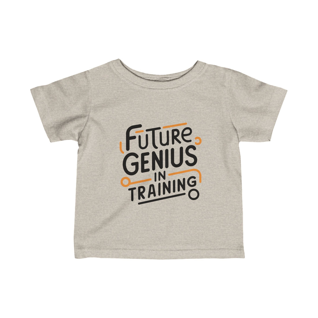 "Future genius in training" Infant Fine Jersey Tee