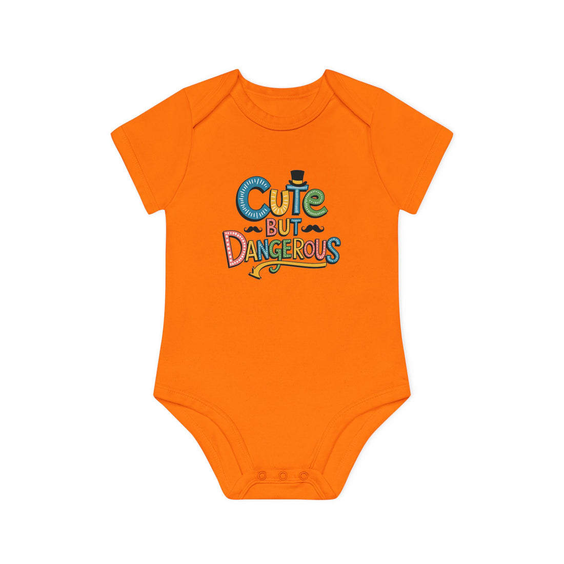 "Cute but dangerous" Baby Organic Short Sleeve Bodysuit