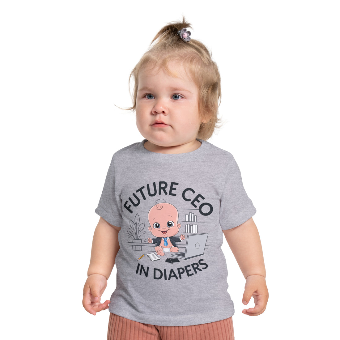 "Future CEO in diapers" Baby Short Sleeve T-Shirt