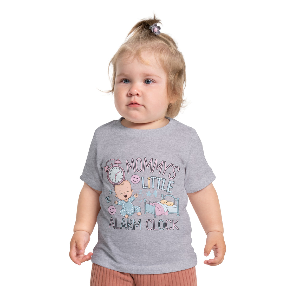 "Mommy's little alarm clock" Baby Short Sleeve T-Shirt