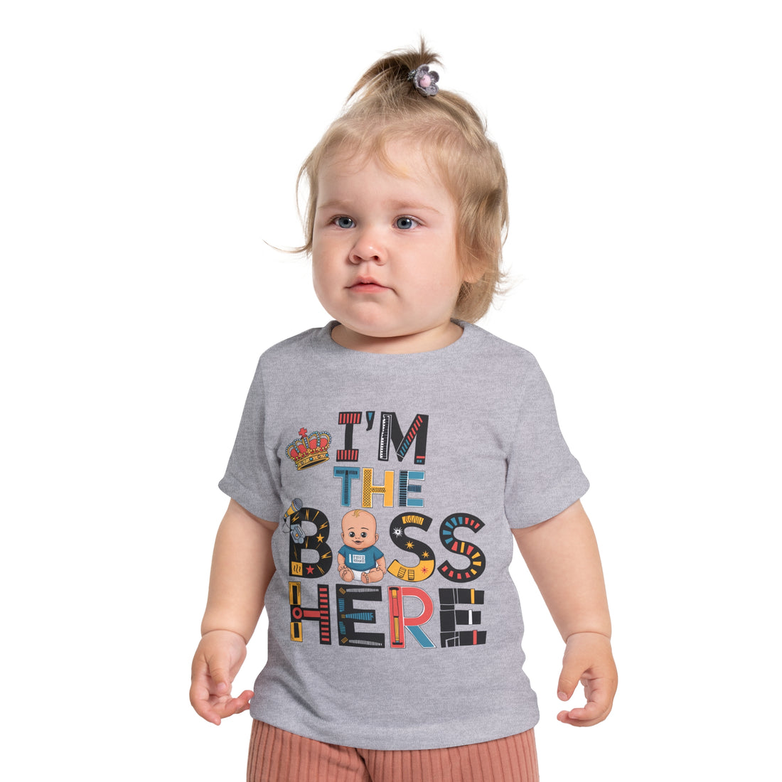 "I'm the boss here" Baby Short Sleeve T-Shirt