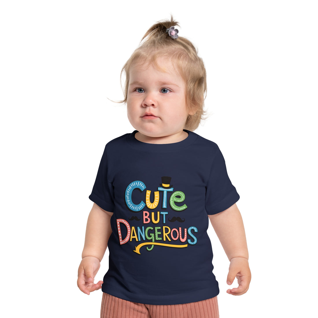 "Cute but dangerous" Baby Short Sleeve T-Shirt