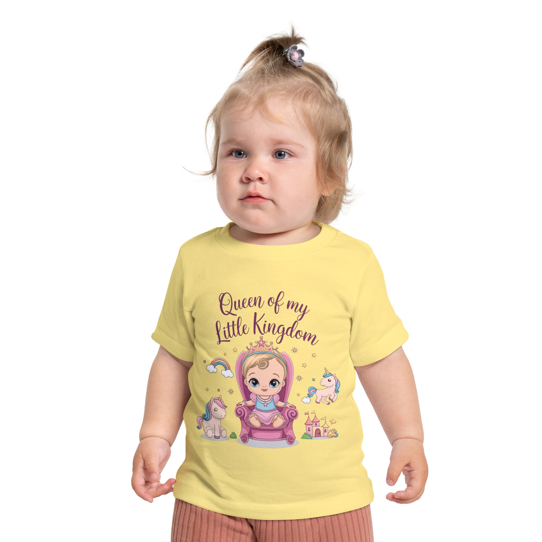 "Queen of my little kingdom" Baby Short Sleeve T-Shirt