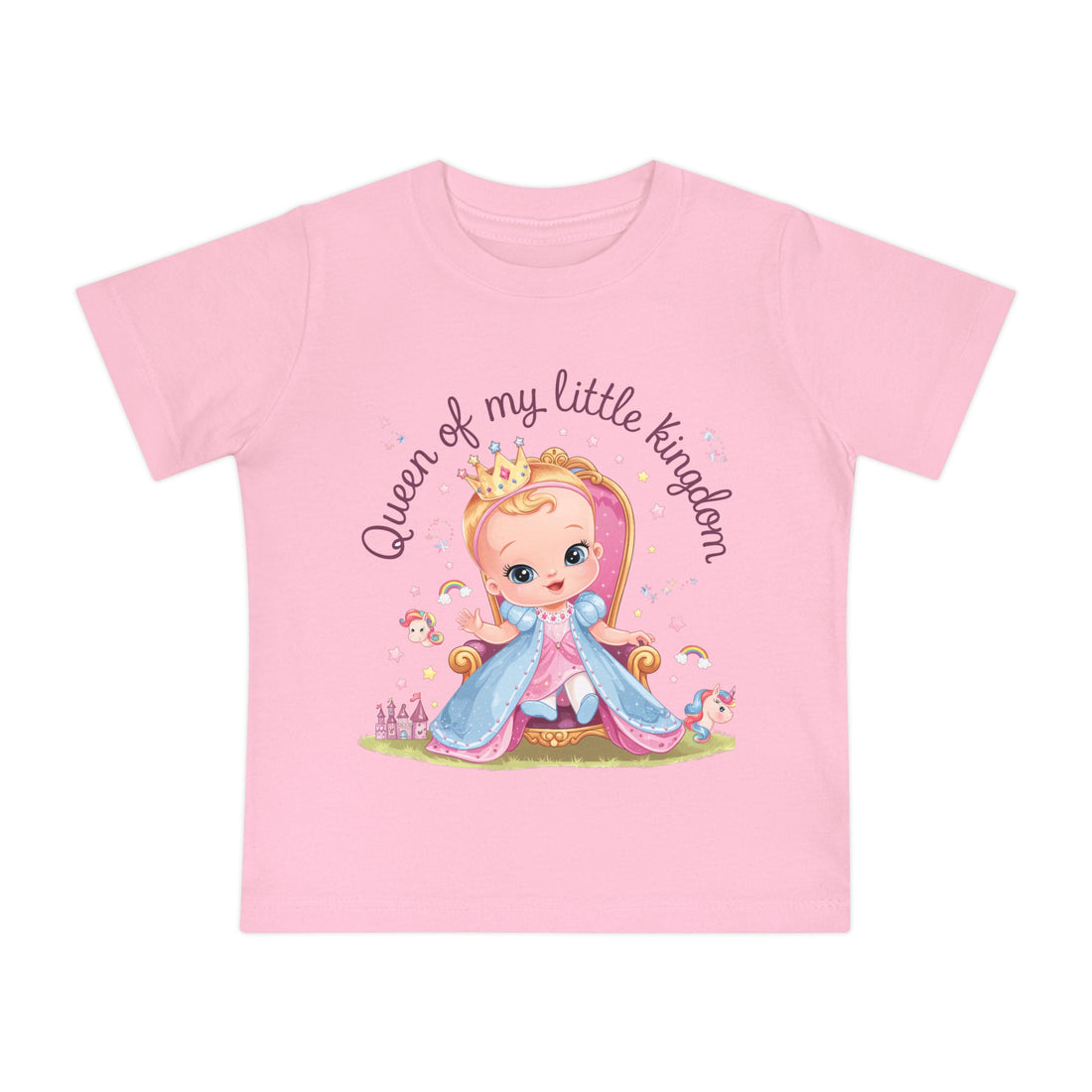 "Queen of my little kingdom" Baby Short Sleeve T-Shirt