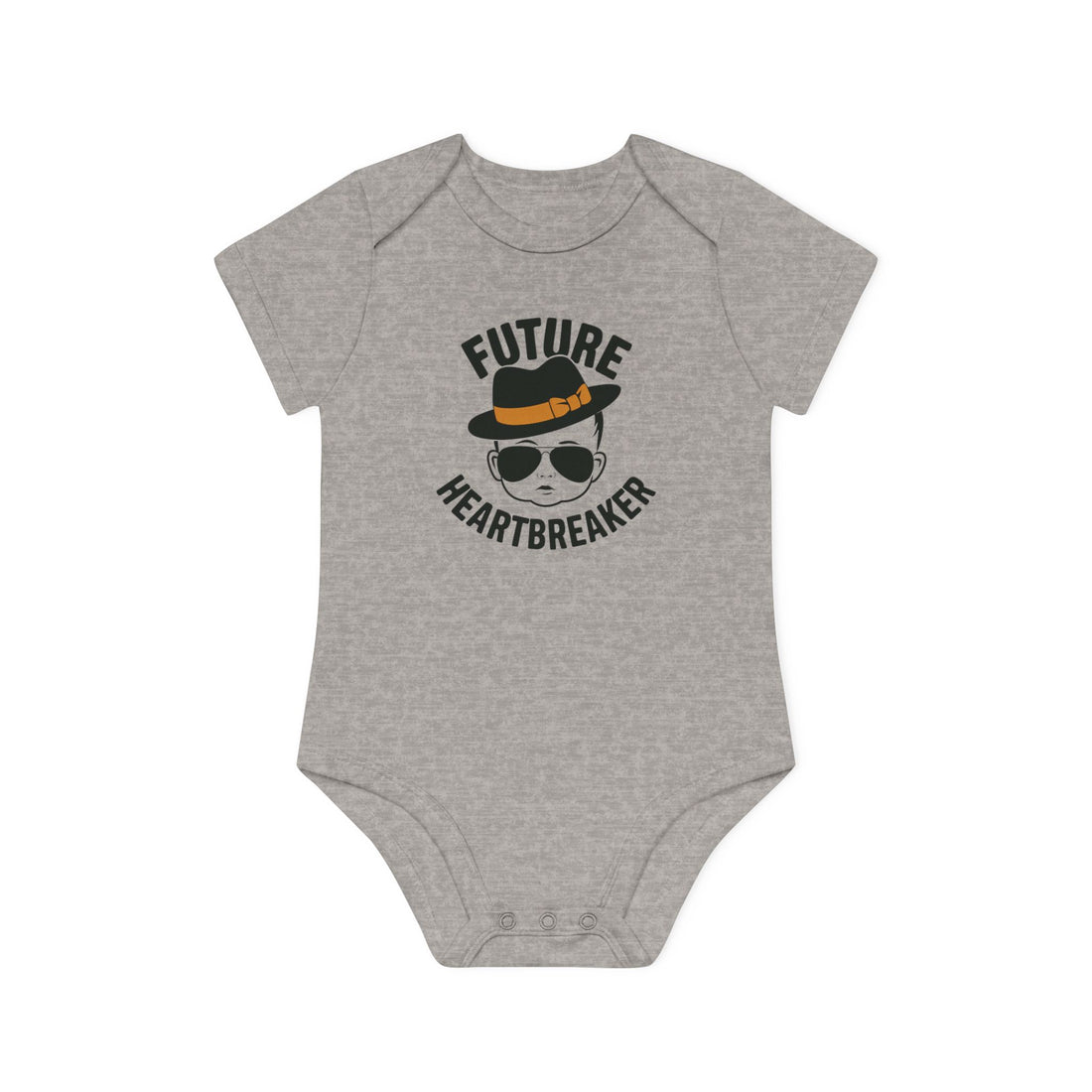 "Future heartbreaker" Baby Organic Short Sleeve Bodysuit