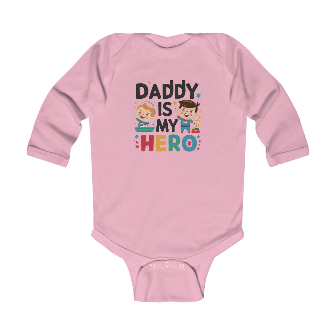 "Daddy is my hero" Infant Long Sleeve Bodysuit