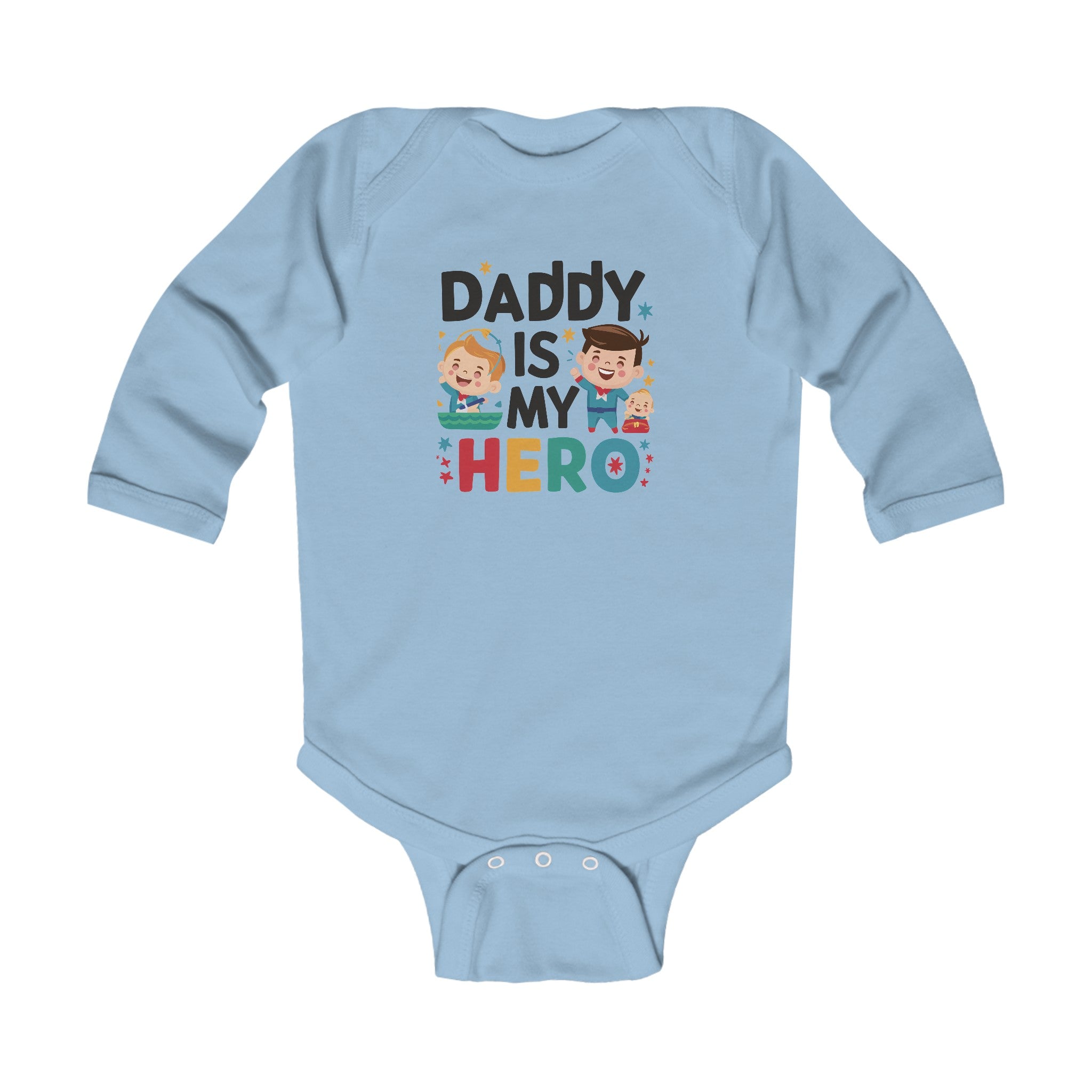 "Daddy is my hero" Infant Long Sleeve Bodysuit