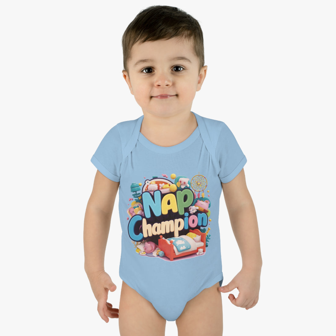 "Nap champion" Infant Baby Rib Bodysuit