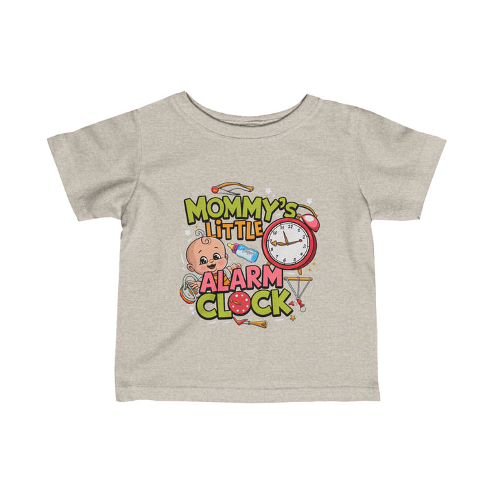 "Mommy's little alarm clock" Infant Fine Jersey Tee