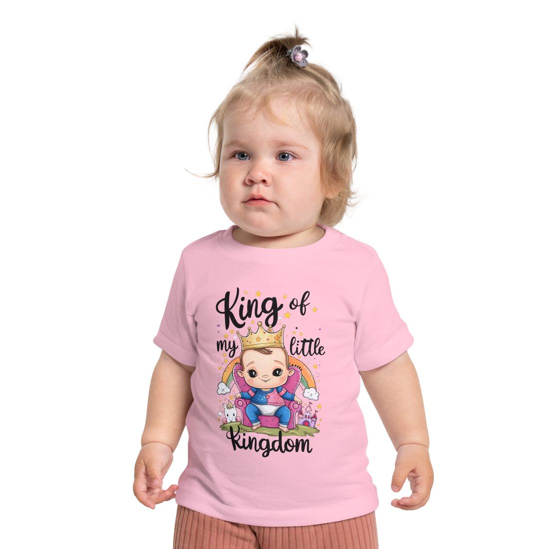 "King of my little kingdom" Baby Short Sleeve T-Shirt