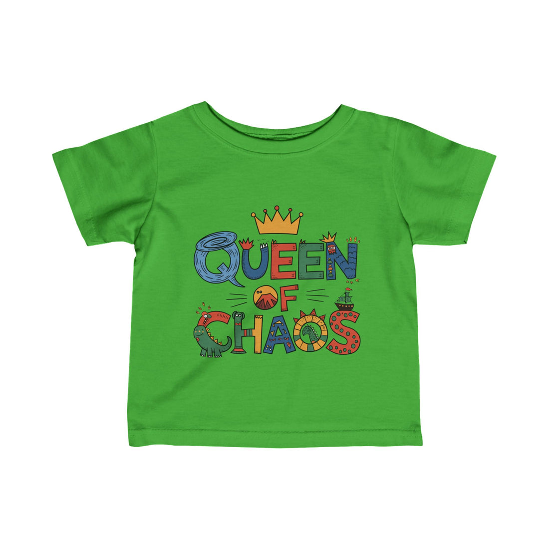 "Queen of chaos" Infant Fine Jersey Tee