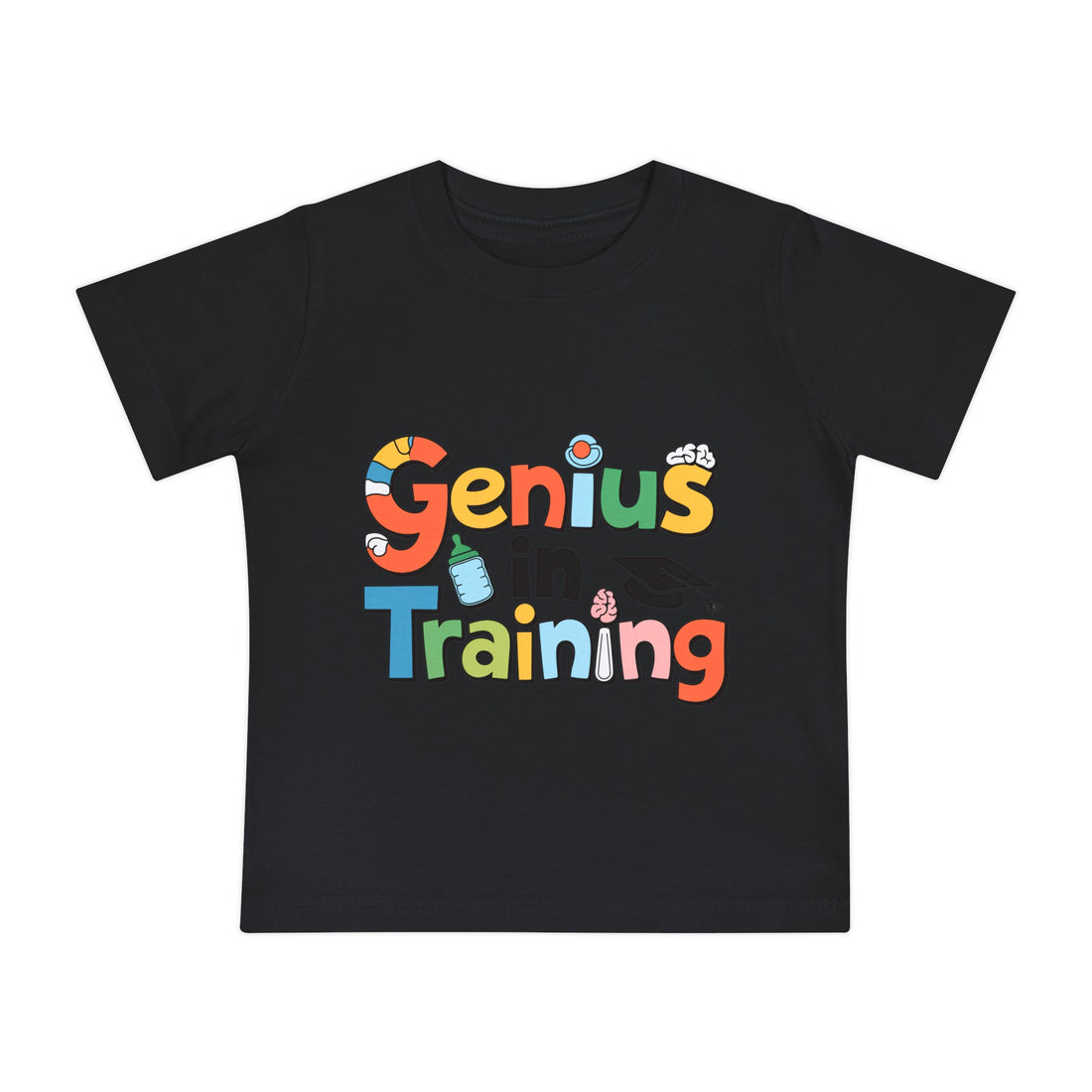 "Genius in training" Baby Short Sleeve T-Shirt