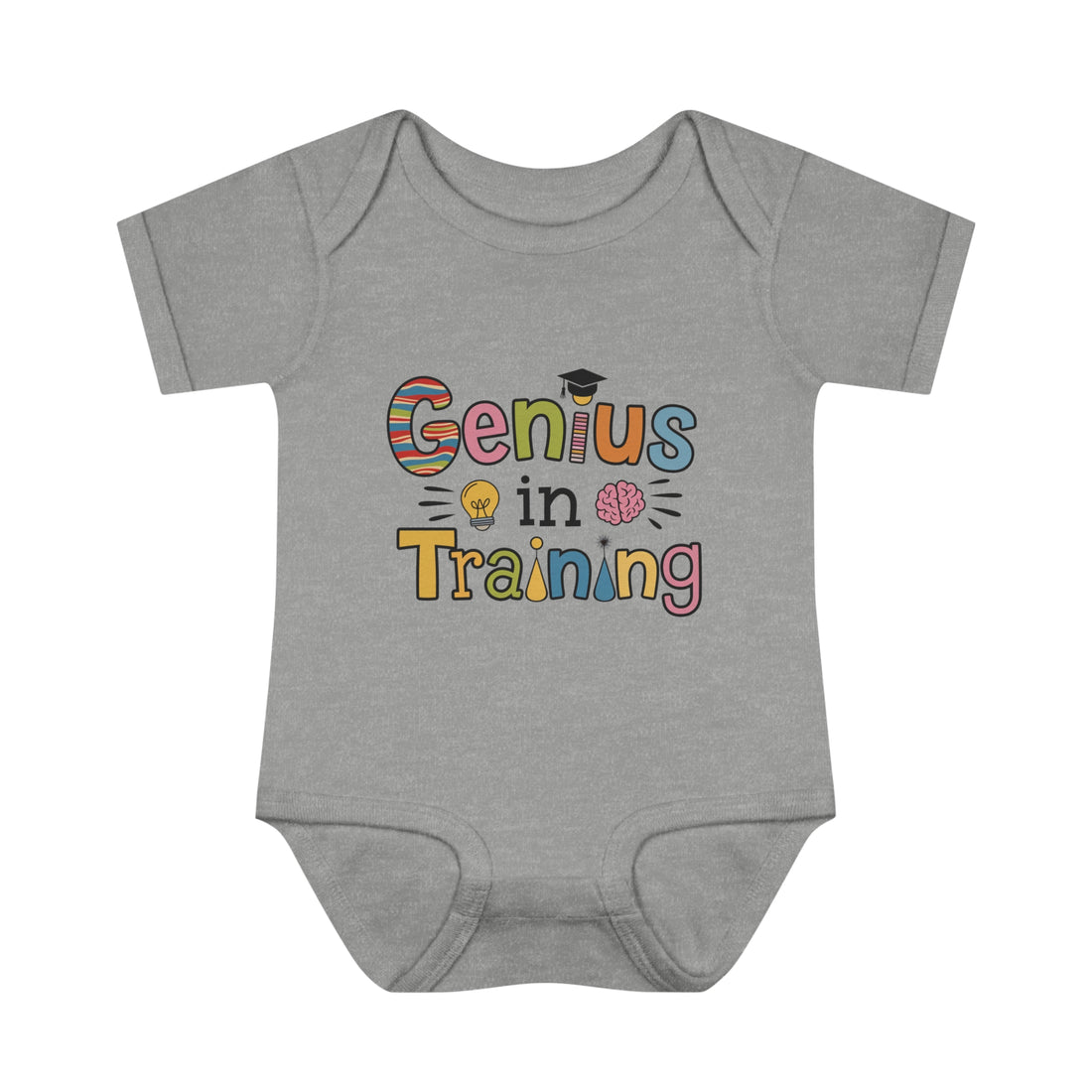 "Genius in training" Infant Baby Rib Bodysuit