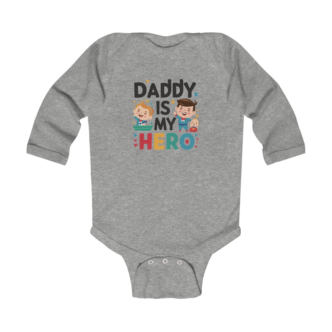 "Daddy is my hero" Infant Long Sleeve Bodysuit