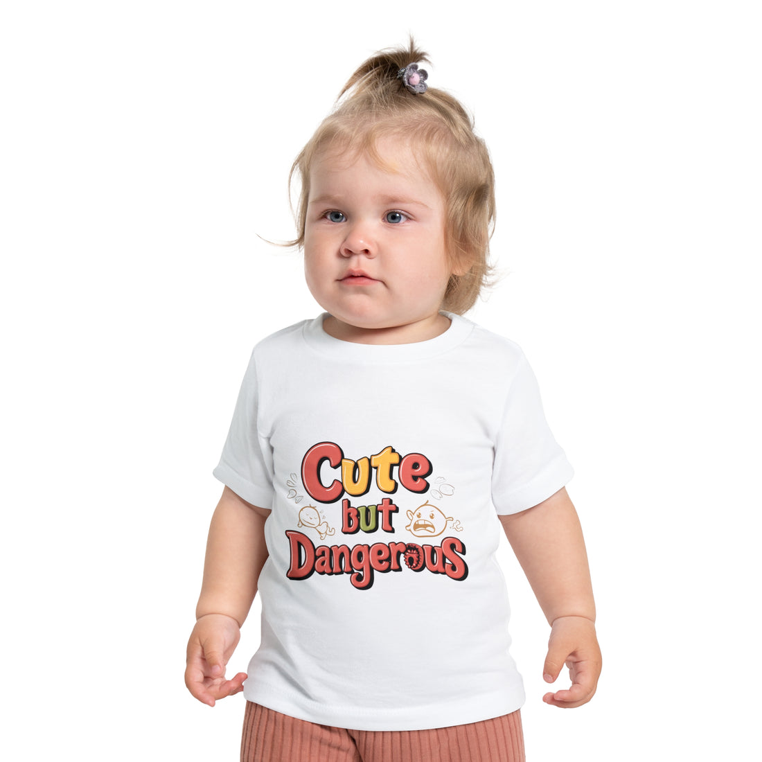 "Cute but dangerous" Baby Short Sleeve T-Shirt