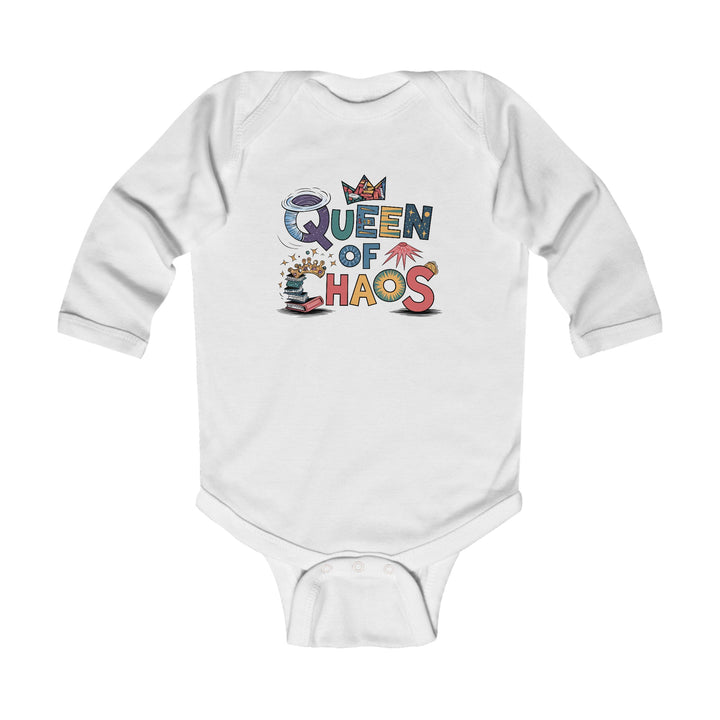 "Queen of chaos" Infant Long Sleeve Bodysuit