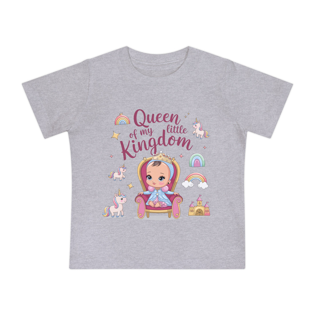 "Queen of my little kingdom" Baby Short Sleeve T-Shirt