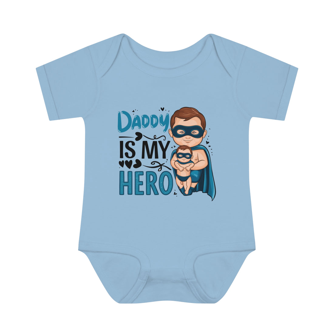 "Daddy is my hero" Infant Baby Rib Bodysuit