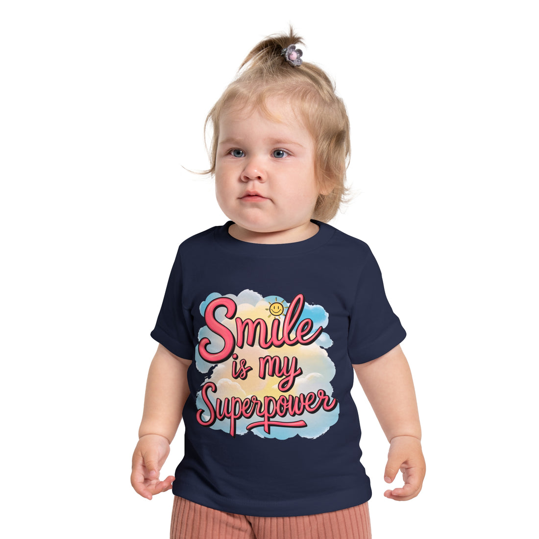 "Smile is my superpower" Baby Short Sleeve T-Shirt