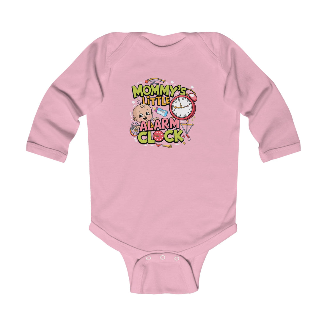 "Mommy's little alarm clock" Infant Long Sleeve Bodysuit