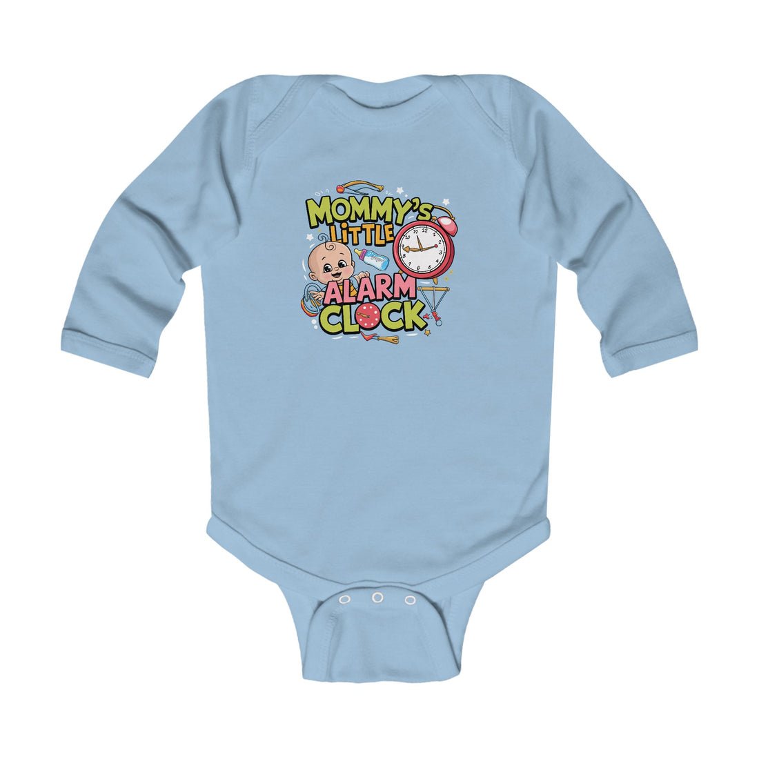 "Mommy's little alarm clock" Infant Long Sleeve Bodysuit