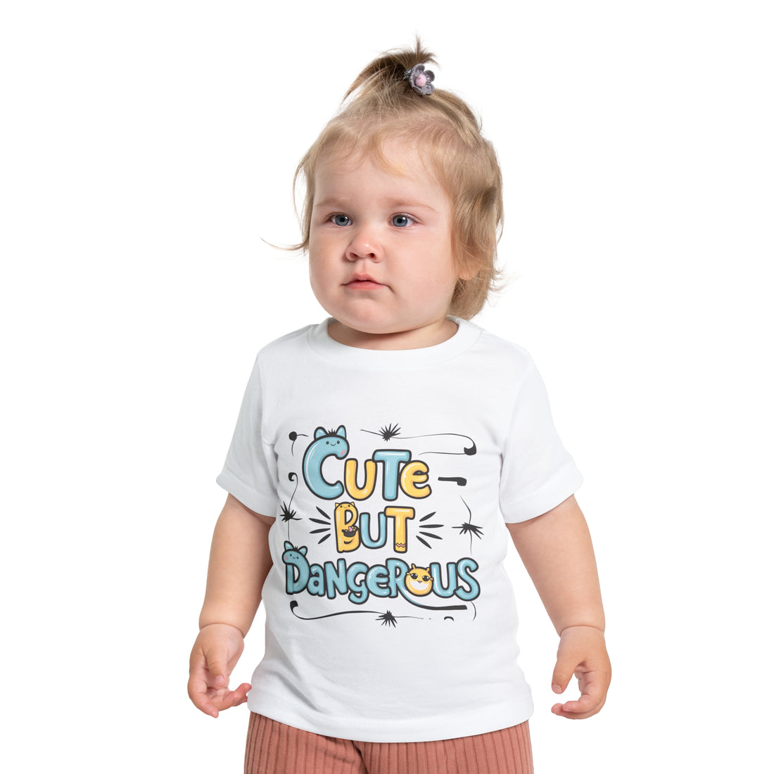 "Cute but dangerous" Baby Short Sleeve T-Shirt