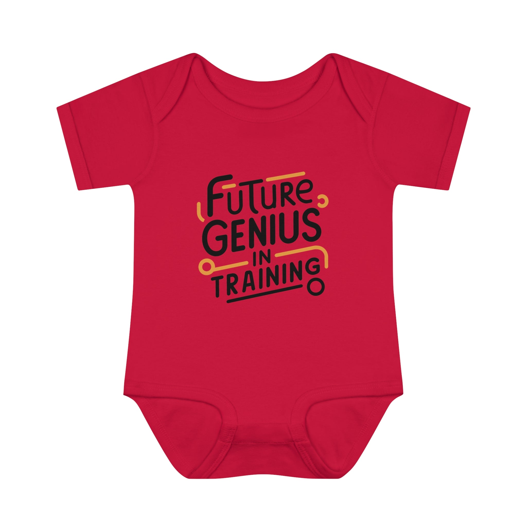 "Future genius in training" Infant Baby Rib Bodysuit