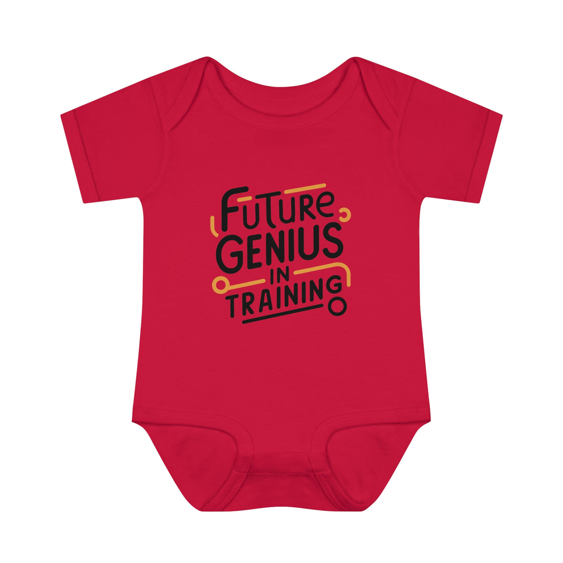 "Future genius in training" Infant Baby Rib Bodysuit